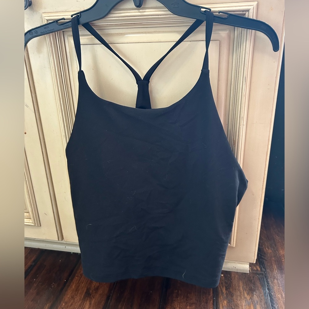 Old Navy Active Black power soft light support built in bra